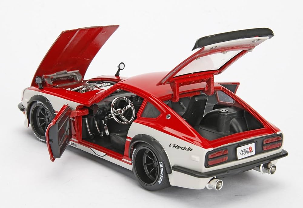 ミニカー 1972 DATSUN 240Z JDM TUNERS 1972 Datsun 240Z #53 Blue/White 
